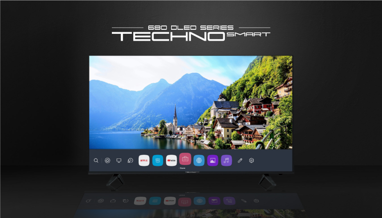Безрамочный телевизор TECHNO SMART 680 DLED - Интернет-магазин TECHNO