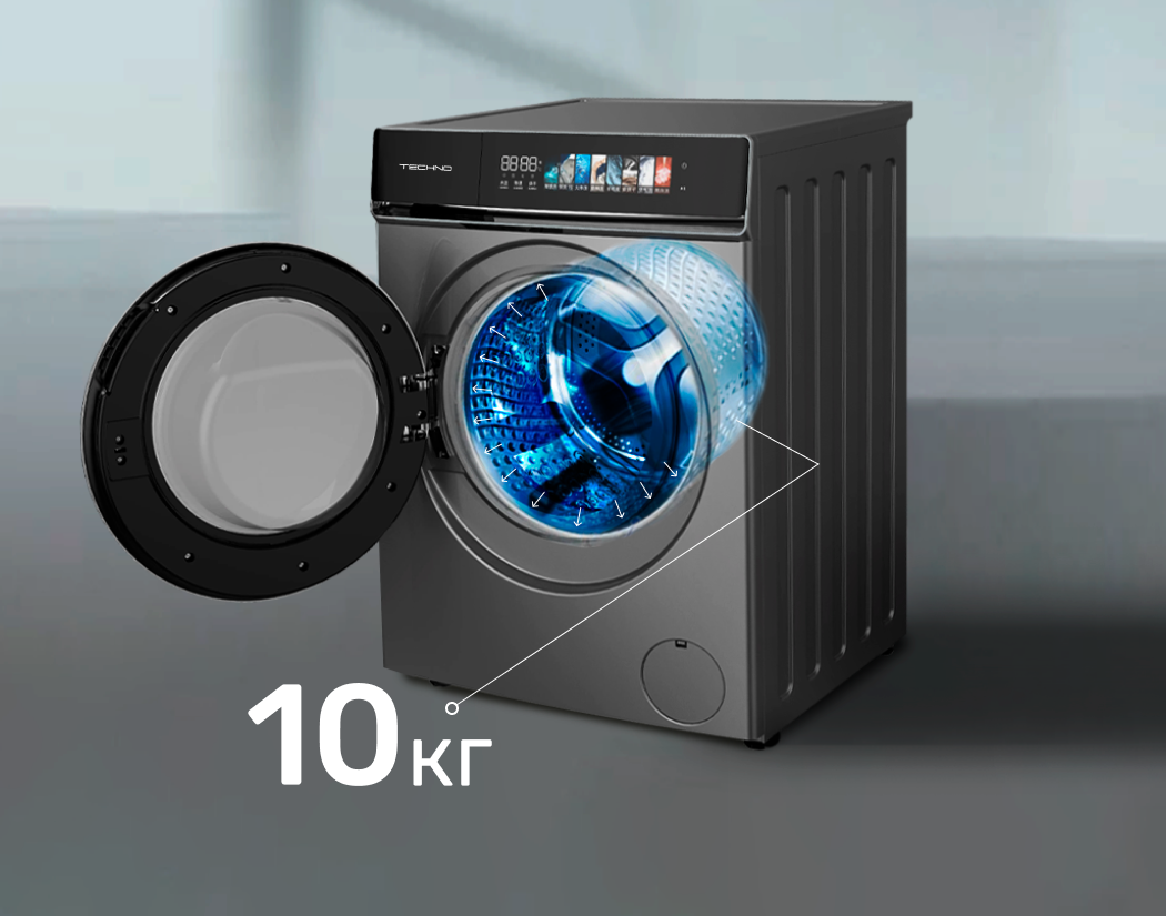 Детальное описание Стирально-сушильная машина TECHNO W1014S-SD6G-M401