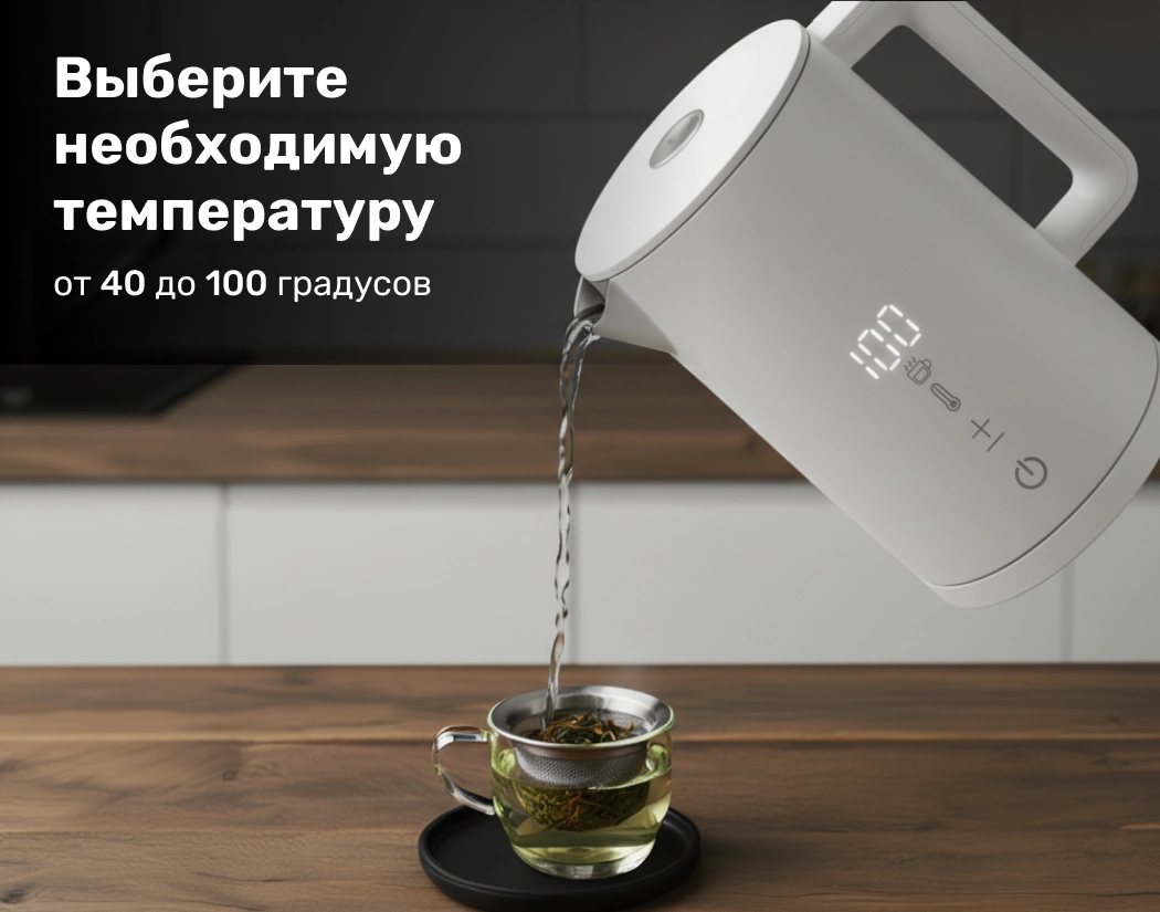 Детальное описание Чайник D2215 White